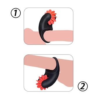 Silikone USB-Penis Klitoris Vibrator Ring for Mænd Forsinkelse Ringe, Penis, Pik Sexet Legetøj for Mandlige Køn Produkter, Ring Vibrator til Kvinden
