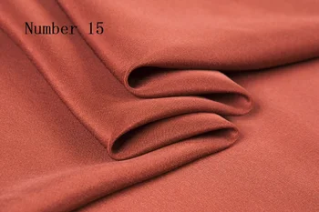 Silke stof,crepe de chine, god glans, farve, glat og blød, sy top, skjorte,kjole,vest,håndværk ved værftet