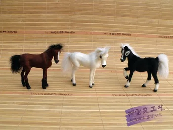 Simulering hest pels model toy ornament hjem dekoration gave h1449