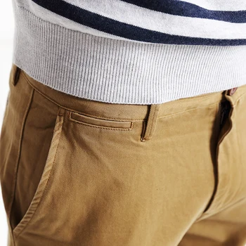 Simwood Mærke Foråret Vinter Nye Mode 2018 Slim Straight Mænd Casual Pants Ren Bomuld Mand Bukser Plus Size KX6033
