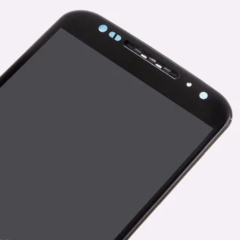 Sinbeda Helt nye For Motorola MOTO X2 XT1092 XT1096 XT1097 Black LCD-Skærm Med Touch screen Digitizer Assembly Med Ramme