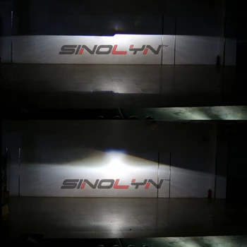 SINOLYN Metal 3.0 inches D2S HID Bi-xenon Forlygte Linse Projektor LED Angel Eyes Halo Dæmon, Djævel Øjne H4 Kit Til Bil Eftermontering