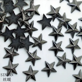 SINUAN Stjerne Nitter Hot-Fix Spike-Nitter 13Mm/15Mm/20Mm Nitte Tilbehør Fem-Punkt-Star Taske Spike Plating Metal Tøj Nitter