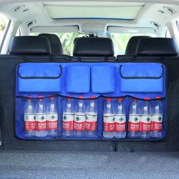 SITAILE Auto Bagsæde Bag Bilens Bagagerum Opbevaring Bil Bagsædet Trunk Organizer med Høj Kapacitet til Bil, SUV MPV Car-styling