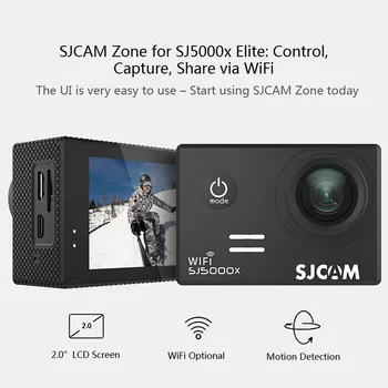 SJCAM SJ5000X Elite Action Kamera 4K WiFi Sport DV Dykning 30 METER Vandtæt 1080P HD NTK96660 Gyro 2.0 Skærmen Oprindelige SJ CAM 5000