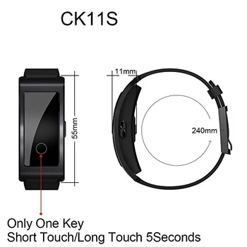 SK11S Smart Band Blodtryk pulsmåler armbåndsur Intelligente Armbånd Fitness Armbånd Tracker Skridttæller Armbånd