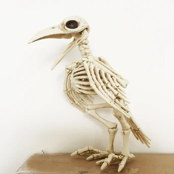 Skelet Raven Plast Dyrs Skelet Knogler til Rædsel Halloween Dekoration