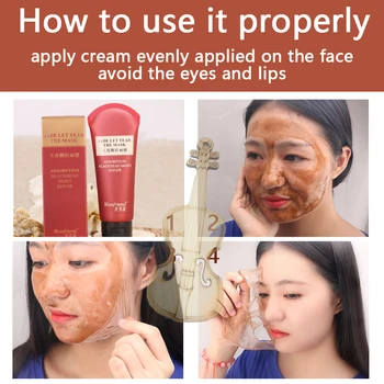 Skin Care Fugtgivende Maske Kridtning Acne Behandling Dyb Rengøring Hud Exfoliating Hudorm Anti-Aging Face Pleje Facial Cream