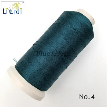 Skinnende Silke, Nylon Grønne Stread 3Strands Tråd 0,2 mm ca 1800 Meter til gør det selv Smykker-perler/forTassel Blå/Grøn-Serie No. 1-5