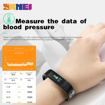SKMEI 3D-UI Smart Fitness Tracker Sport Udendørs Smartband Vandtæt HeartRate Blodtryk Armbånd, Mode, Mænd, Kvinder Ure