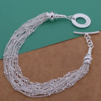 SL-AH054 Engroshandel sølv plating armbånd, stemplet 925 sølv mode smykker multi-tråd TIL /bdqajuxa acpaitwa