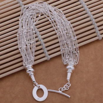 SL-AH054 Engroshandel sølv plating armbånd, stemplet 925 sølv mode smykker multi-tråd TIL /bdqajuxa acpaitwa