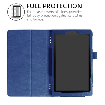 Slank Folde Folio PU Læder taske til Amazon Kindle Fire HD 8 2017 Tablet etui Stå Flip Cover+skærmbeskytter+Pen
