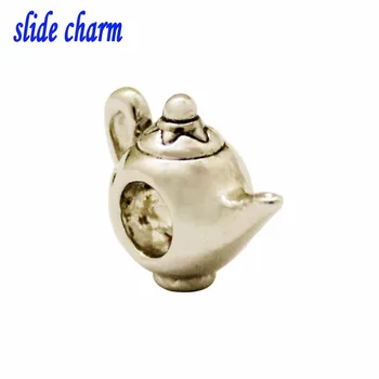 Slide-charm Gratis fragt Skarpe munden glas charm perler passer til Pandora armbånd