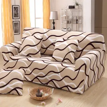 Slipcovers stramme wrap all-inclusive skridsikker sofa dække elastisk hvilestol dække Enkelt/To/Tre/Fire-sæders 1 stykke
