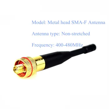 SMA-F Kvindelige Enkelt Bånd UHF Antenne Metal Chef for PUXING QUANSHENG H777 BAOFENG BF - UV5R BF-777S BF-888S