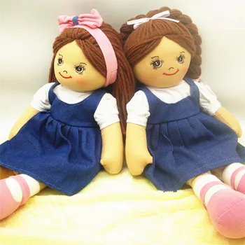Smafes 18 tommer tvillinger dukke legetøj til piger bløde baby born-dukke med hår klud børn dukke bithday jul dukke gave