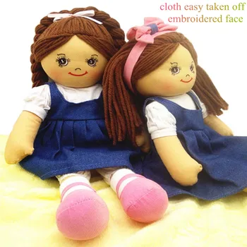 Smafes 18 tommer tvillinger dukke toy kludedukke baby født for piger med hår blød klud fyldt børn dukke bithday jul dukke gave