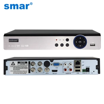 Smar 5 i 1 Sikkerhed CCTV DVR 4CH 8CH AHD 4MP 3MP 1080P H. 264 Hybrid Video-Optager for AHD TVI CVI Analog IP-Kamera Onvif2.3