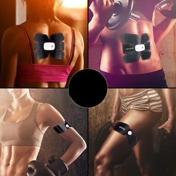 Smart App Multi EMS Abdominal Muskel Træner Elektroniske Muskel Stimulator Exerciser Maskine Slankende Body Fitness Massage Passer til