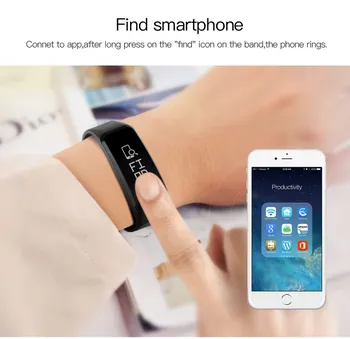 Smart band C1s Smart armbånd puls, blodtryk skridttæller Smart Armbånd Fitness armbånd Aktivitet Tracker PK mi band 2