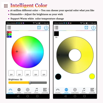 Smart Bluetooth 4.0 Led pærer multi farve E27 eller B22 base 4.5 W RGBW Dæmpbar intelligent belysning spot lampe til ISO Android VR