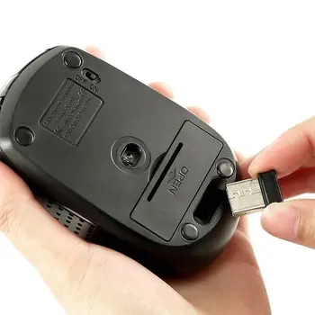 Smart Converter 2,4 GHz Trådløse Trådløse Mus Mus + USB-Modtager Til Bærbar PC-8-15mA 1.5 V/3V Optisk Rul Adapter