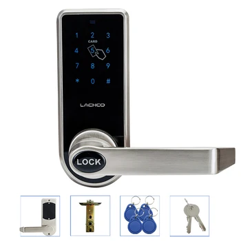 Smart Elektronisk dørlås ,kode, alle 4 Kort, Mekaniske Nøgler Touch Screen Tastatur Digital Password Lås Nøglefri smart home lk818BS