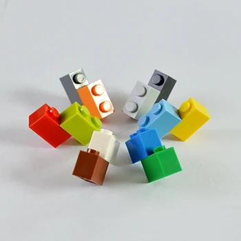 Smartable 1 × 2 Høj Mursten Partikler Klassiske Små byggesten Dele DIY Legetøj Kompatibel Legoing Legetøj 600pcs/masse