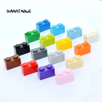 Smartable 1 × 2 Høj Mursten Partikler Klassiske Små byggesten Dele DIY Legetøj Kompatibel Legoing Legetøj 600pcs/masse