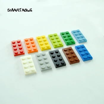 Smartable Legetøj plade mursten 2X4 Kort byggesten DIY LOGO Legetøj Kompatibel Legoing minecrafted Legetøj 85pcs/masse