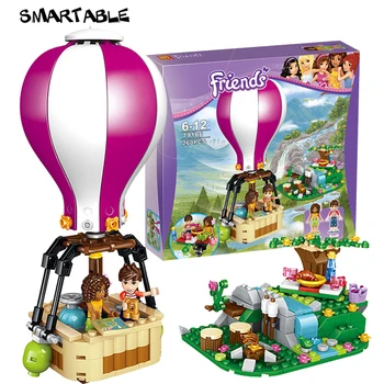 Smartable Veninde byggesten Heartlake Luftballon Figur Mursten legetøj, i sæt Kompatible med legoeds venner gaver