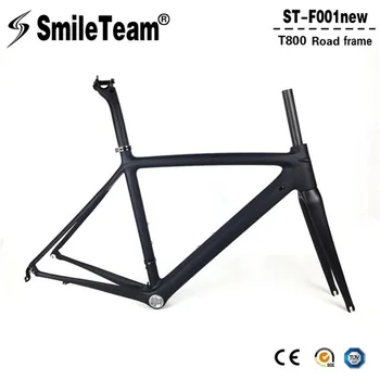 Smileteam 2018 Nye Model Super Lette Full Carbon Road Cykel Stel 50/53/55cm Carbon Road Racing Cykel Frameset Med Hjulsæt