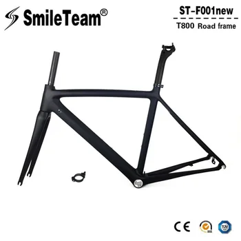 Smileteam 2018 Nye Model Super Lette Full Carbon Road Cykel Stel 50/53/55cm Carbon Road Racing Cykel Frameset Med Hjulsæt