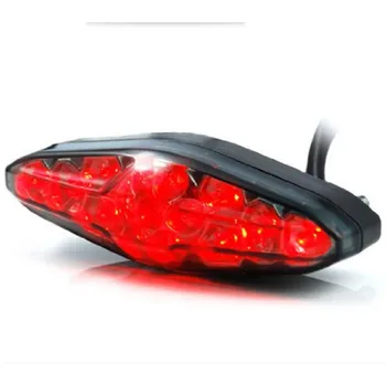 Smoke linse rød belysning ATV Off-road snavs pit cykel motocross blinklys scooter indikator moto lys LED motorcykel hale lys