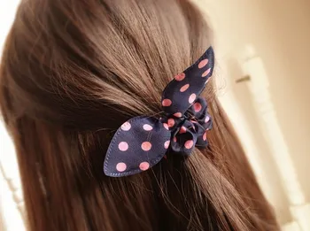 Smuk bølge hår reb koreansk bryllup kanin øre hovedbøjle pige kvindelige gave engros-gratis fragt