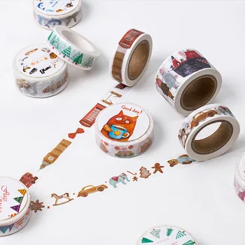 Smuk Dag Dekorative Washi Tape DIY Scrapbooking Masking Tape Skolens Kontor Levering