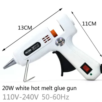 Små 20W110V-240V50-60Hz hot melt lim pistol praktiske glas, silicium, wire varm sol bar mini lim pistol manuel diy af materiale