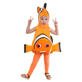 Småbørn Nemo Kostume Finding Nemo Fisk Kostume Enfant Mascotte Søde Baby Klovnfisk Havet Dyr Mascot Fancy Kjole til Børne S/M/L