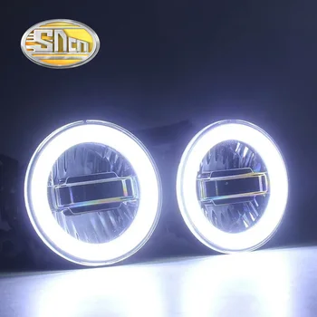 SNCN Auto LED Angel Eyes Kørelys Bil Projektor tågelys For Ford EcoSport 2011 - 2016,3-I-1 Funktioner