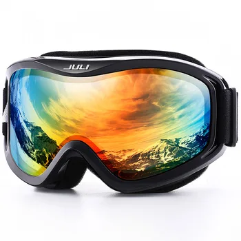 Snow Goggles,Vinter Sne Sport Snowboard Over Briller Briller med Anti-fog UV-Beskyttelse Dobbelt Linse til Mænd, Kvinder maske Goggle