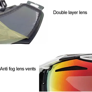 Snowboard Ski Goggles Anti-fog Dobbelt Linse Motocross Ski Briller UV400 for Mænd & Kvinder Professional Ski Briller Snow Goggles