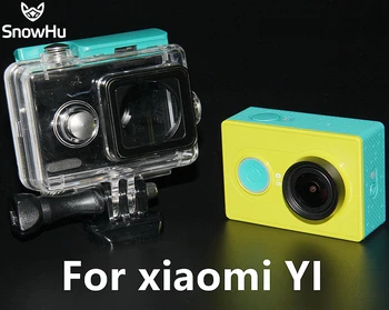 SnowHu for Xiaomi Yi Tilbehør Sæt Wateraproof Tilfælde Beskyttende Grænse Ramme Bryst Bælte Mount Monopod Til Xiao yi Kamera GS47