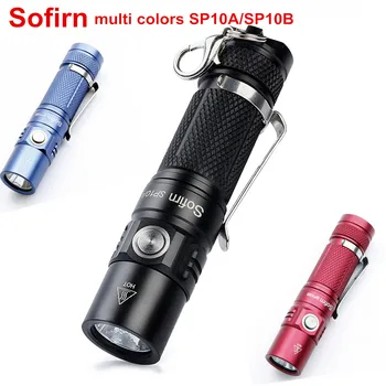 Sofirn SP10A SP10B Mini LED Lommelygte AA 14500 Lomme Lys Cree XPG2 573lm Nøglering Lys Vandtæt Lygte Rød blå Linterna