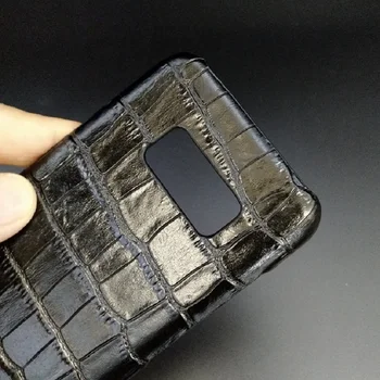 Solque Ægte Læder taske Til Samsung Galaxy S8 Plus S 8 Mobiltelefon Slank Rigtig Ko Læder Cover Luksus 3D-Krokodille Mønster