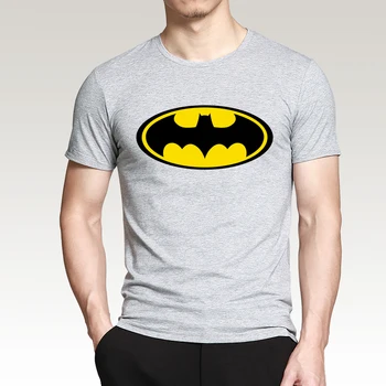 Sommeren 2016 Nye Mode Batman Tegneserie T-Shirts Til Mænd Kort Ærme O-Neck T-Shirt I Høj Kvalitet Trykt Hip Hop Toppe Tee