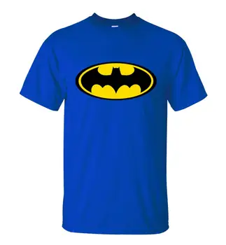 Sommeren 2016 Nye Mode Batman Tegneserie T-Shirts Til Mænd Kort Ærme O-Neck T-Shirt I Høj Kvalitet Trykt Hip Hop Toppe Tee