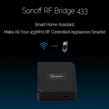 Sonoff RF-Broen, 433MHZ RF-Fjernbetjening Konvertere til WiFi Fjernbetjeningen,Smart Home Automation-Modul Wifi Skifte Diy-Controller