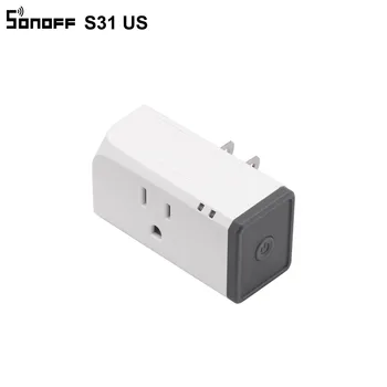 Sonoff S31 OS 16A Mini Wifi Smart Stikket Hjem Strømforbrug Måle, Overvåge Energiforbrug App Remote IFTTT Kontrol med Alexa