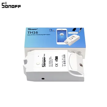 Sonoff TH16 Wifi Skifte Vandtæt Temperatur Luftfugtighed Wifi Smart Switch Skærm Smart Home Automation Kit DIY 16A 3500W